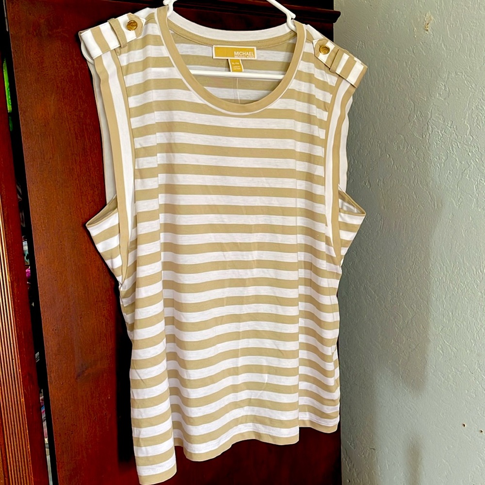 Michael Kors Striped T-Shirt XL